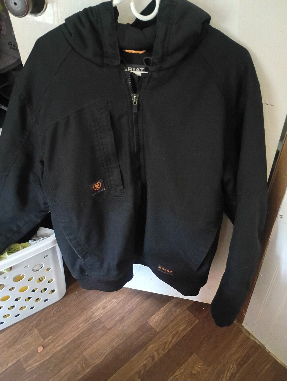 Ariat Black Hooded Work  Jacket